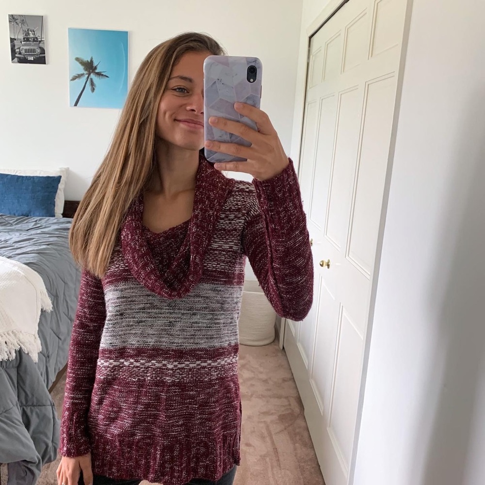 Purple Turtleneck sweater